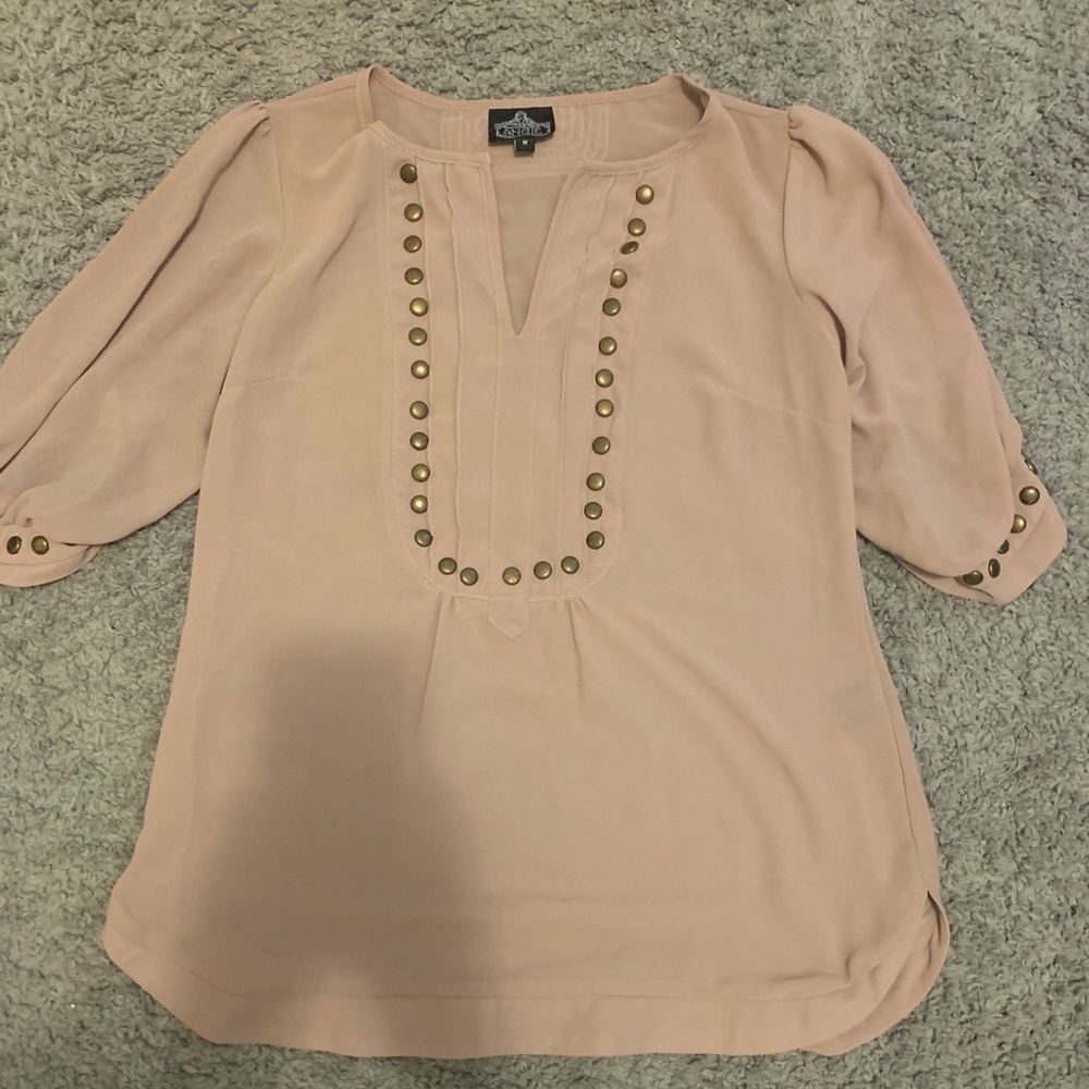 Tan blouse